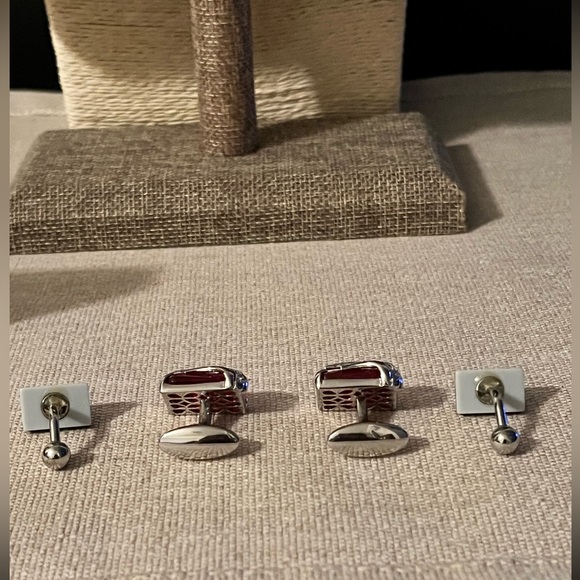 BOSS HUGO BOSS AUTHENTIC DESIGNERS CUFFLINKS & STORAGE BOX - Picture 13 of 17